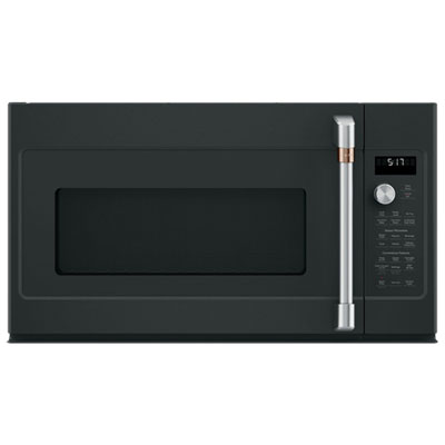 Image of Café Over-The-Range Convection Microwave with Air Fryer - 1.7 Cu. Ft. - Matte Black
