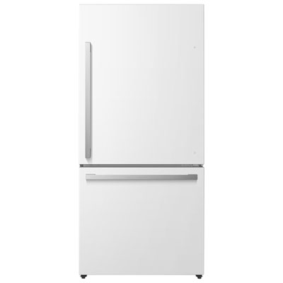 Hisense 32" 17.2 Cu. Ft. Counter-Depth Bottom Freezer Refrigerator (RB17A2CWE) - White Nice fridge, fits perfectly in my IKEA kitchen set, easy to clean and to move