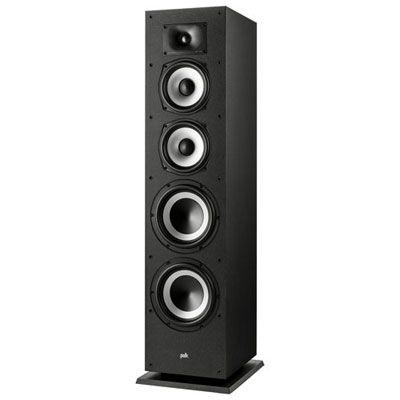 Image of Open Box - Polk Audio Monitor XT70 200-Watt Tower Speaker - Single - Midnight Black