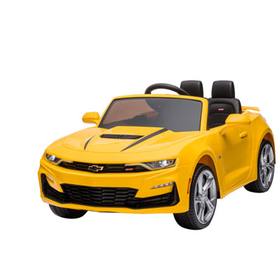 Image of Kool Karz Chevrolet Camaro Electric Ride-On Car - Yellow