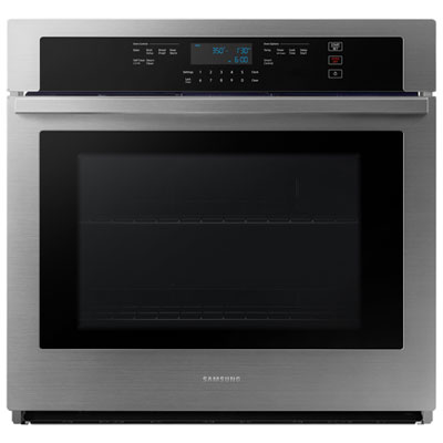 Samsung 30" 5.1 Cu. Ft. Self-Clean Electric Wall Oven (NV51T5512SS/AC) - Stainless Steel This Samsung wall oven looks great with other Samsung appliances , even the Bespoke items