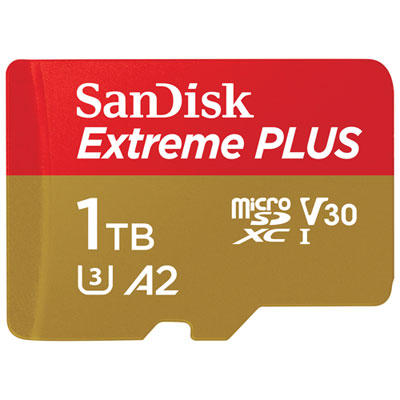 Image of SanDisk Extreme Plus 1TB 200MB/s microSD Memory Card