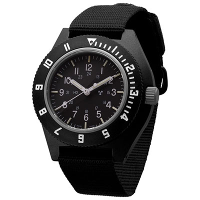 Image of Marathon Military Navigator Pilot Quartz 41mm Watch - Black