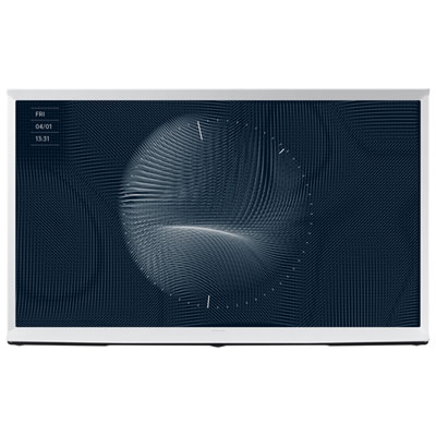 Samsung The Serif 43" 4K UHD HDR QLED Tizen Smart TV (QN43LS01BAFXZC) - 2022 - Cloud White