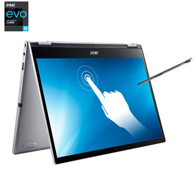 "Open Box - Acer Spin 13.3"" Touchscreen 2-in-1 Laptop - Intel Core i5-1135G7 - 8GB DDR4 - 512GB SSD - Windows 11 - Silver"