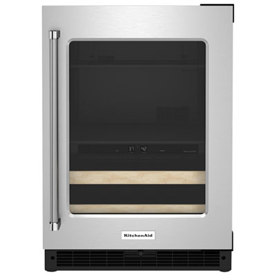 KitchenAid Undercounter 4.9 Cu. Ft. Freestanding Beverage Centre (KUBR214KSB) - Stainless Steel/Wood [This review was collected as part of a promotion