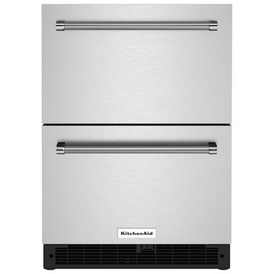 KitchenAid Undercounter Drawer 4.4 Cu. Ft. Freestanding Bar Fridge (KUDR204KSB) - Stainless Steel Everyone needs these…Love Kitchenaid products, I have 2 kitchens and they are both all KitchenAid!