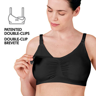 Medela 3-in-1 Nursing / Pumping Bra - Small - Black