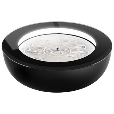 HoMedics Drift Sandscape 21" Kinetic Sand Table - Black Love laying down next to mine with thunderstorm sounds playing on my alexa device