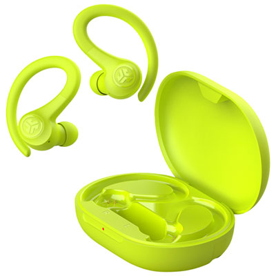 JLab GO Air Sport In-Ear True Wireless Earbuds - Neon Yellow