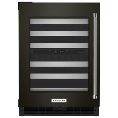 KitchenAid 46-Bottle Freestanding Dual Temperature Zone Wine Cellar (KUWL314KBS) - Black Stainless Steel The KitchenAid under counter wine fridge is the best one I have owned