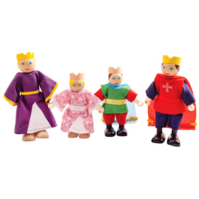 Image of Bigjigs Toys Wooden Royal Family Dolls