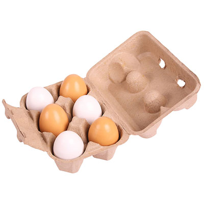 Bigjigs Toys Eggs in a Carton Set