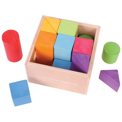 Image of Bigjigs Toys Wooden First Building Blocks