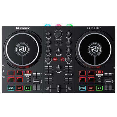 Numark Party Mix II DJ Controller with Built-In Light Show