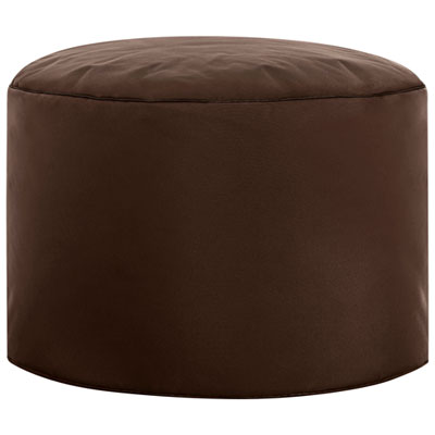 Pouf En Polyester Dotcom Brava De Gouchee Home - Brun