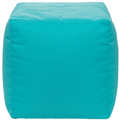 Gouchee Home Cube Soleil Polyester Pouf - Peacock
