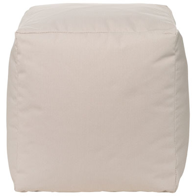 Gouchee Home Cube Soleil Polyester Pouf - Beige