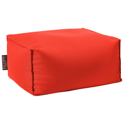 Gouchee Home Chamonix Polyester Pouf - Red