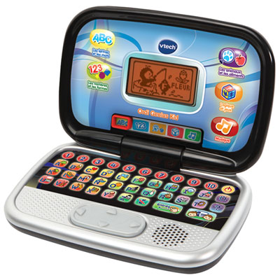 VTech Play Smart Preschool Laptop - French Plus he feels like a “big kid”, and loves to sit with his older brother while he works on his laptop, and use his new Play Smart Preschool Laptop!