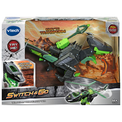 Image of VTech Switch & Go Velociraptor Helicopter - English