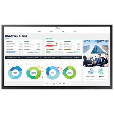 Samsung Flip 3 85" 4K UHD Tizen 6.0 Digital Flipchart (LH85WMAWLGCXZC) - English