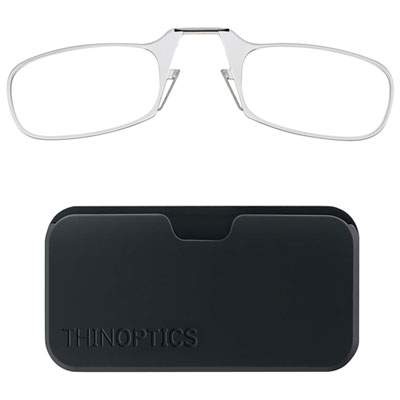 ThinOptics Black Pod & Reading Glasses with +2.0 Lens Strength - Clear I use regular reading glasses with ear pieces for regular reading