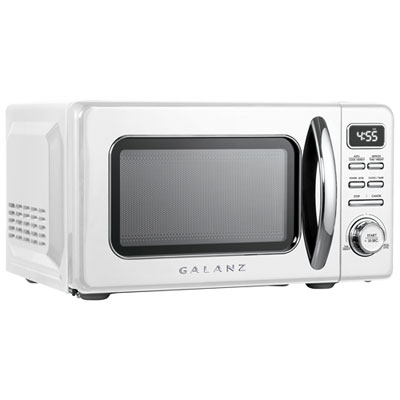 Image of Galanz Retro 0.7 Cu.FT. Microwave (GLCMKZ07WER07) - Milkshake White