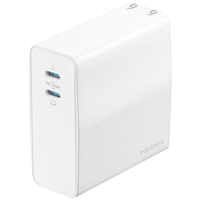 Insignia 140W 2-Port USB-C Wall Charger with 2.4m (8 ft.) USB-C Cable (NS-PW3X4C2W22B-C) - Only at Best Buy Great product