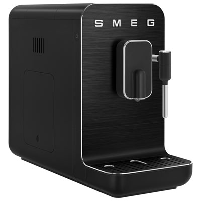 Image of Smeg Automatic Espresso Machine with Frother and Coffee Grinder - Black