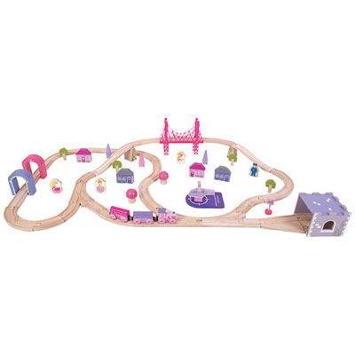 Image of Bigjigs Toys Fairy Town Train Set
