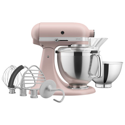 Image of KitchenAid Artisan Tilt-Head Stand Mixer with Premium Accessory Pack - 5Qt - 325-Watt - Feathered Pink