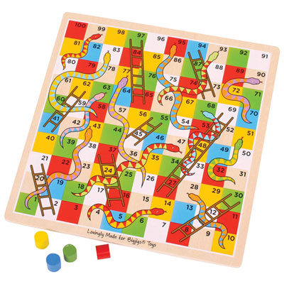 Bigjigs Toys Snakes & Ladders Game