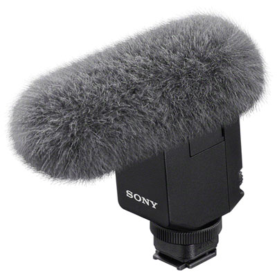 Sony ECMB10 Digital Shotgun Camera Microphone Just slide it in and your Sony camera automatically uses it for your audio source! (Plus for mirrorless users you can alter audio settings/levels on the device rather than menu settings)