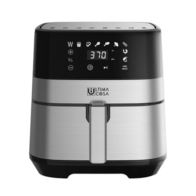 Image of Ultima Cosa Digital Air Fryer - 5L/5.3QT - Black Stainless Steell - Only at Best Buy