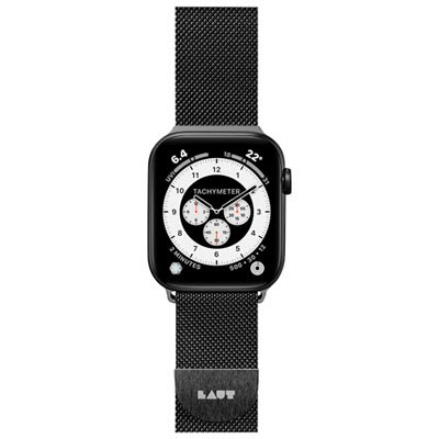 Bracelet En Acier Inoxydable De Laut Pour Apple Watch De 38 Mm/40 Mm/41 Mm - Noir