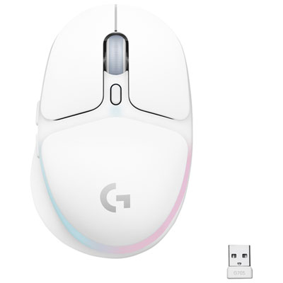 Logitech G Aurora Collection G705 8200 DPI Bluetooth Optical Gaming Mouse - White Mist One of the best