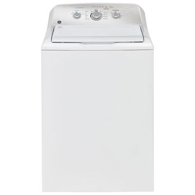 Open Box (Scratch & Dent) - GE 4.4 Cu. Ft. (IEC) Top Load Agitator Washer with SaniFresh (GTW331BMRWS) - White