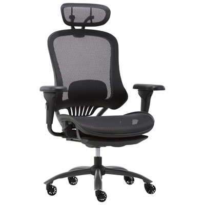 Fauteuil De Bureau En Tissu Maillé À Dossier Haut De Tygerclaw - Noir