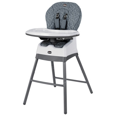 Image of Chicco Stack 1-2-3 Foldable High Chair with Tray - Dots