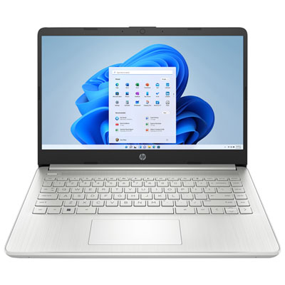 Image of HP 14   Laptop - Natural Silver (AMD Athlon Silver 3050U/128GB SSD/4GB RAM/Windows 11 S)
