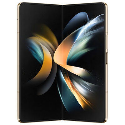 Image of Freedom Mobile Samsung Galaxy Z Fold4 5G 256GB - Beige - Monthly Tab Payment