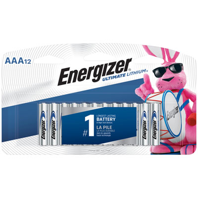 Image of Energizer Ultimate Lithium AAA Batteries - 12 Pack
