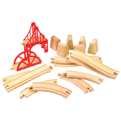 Bigjigs Toys Train Bridge Expansion Set