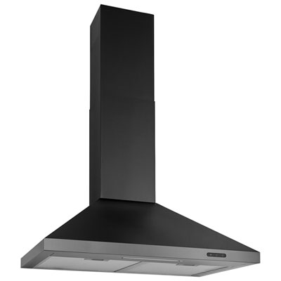 Broan 30" Wall Mount Range Hood (EW4830BLS) - Black Stainless Steel Love the color but would be even better if it was true black black  color