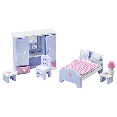 Image of Bigjigs Toys Doll House Bedroom Set