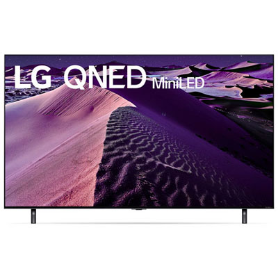 "Open Box - LG 65"" 4K UHD HDR QNED 120Hz Dolby Atmos webOS Smart TV (65QNED85UQA) - 2022 - Dark Titan Silver/Ashed Blue"