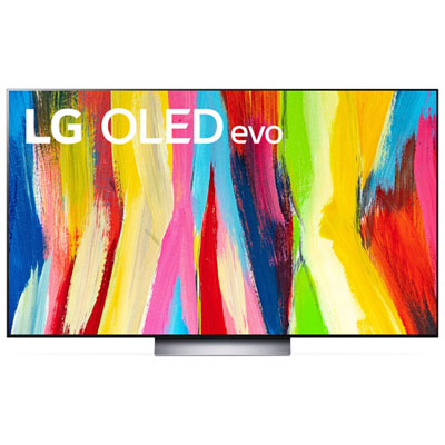"Open Box - LG 77"" 4K UHD HDR OLED Evo ThinQ AI 120Hz webOS Smart TV (OLED77C2PUA) - 2022 - Great for Movies & Gaming"