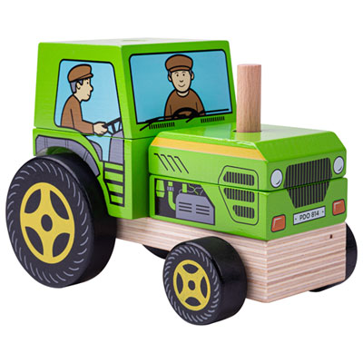 Image of Bigjigs Toys Stacking Tractor