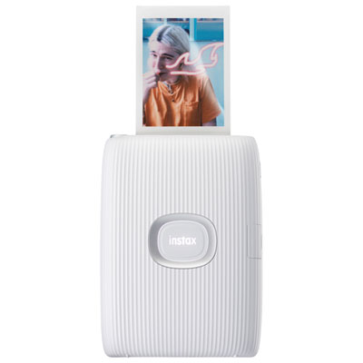 Fujifilm Instax Mini Link 2 Smartphone Printer Bundle - Clay White